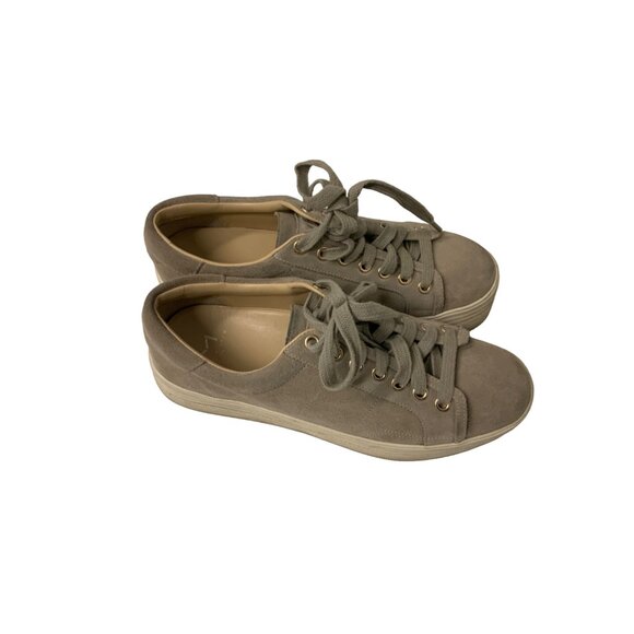 Marc Fisher Ltd Taupe Suede MLEMMY Platform Sneakers - Picture 3 of 7